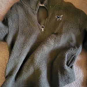 PINK Sherpa Quarter Zip